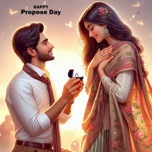 PSD free psd happy propose day social media post design