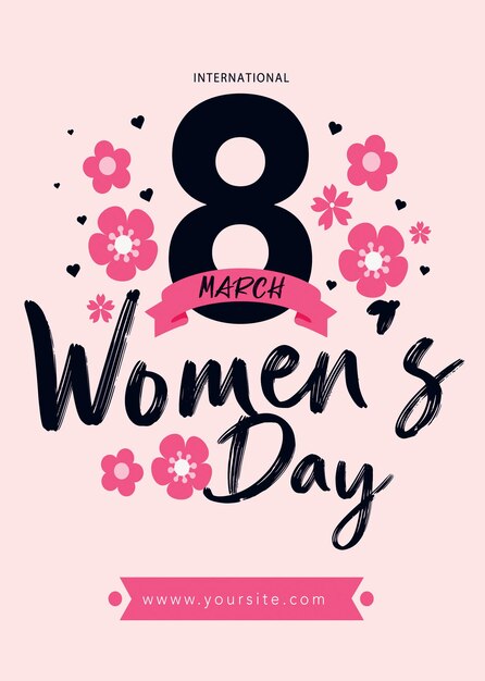 Free psd international womens day flayer 2024