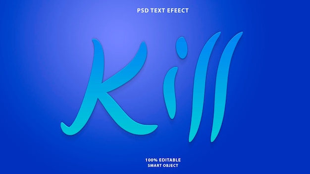 Free psd kill text effect