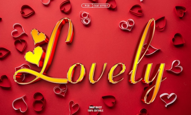 PSD free psd lovely text style effect