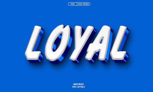 free psd loyal text style effect