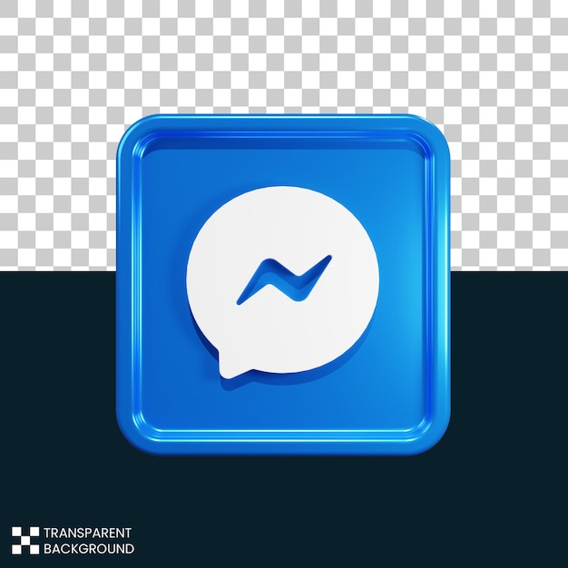 Free psd messenger facebook 3d render