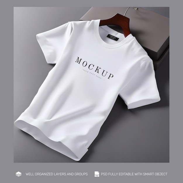 PSD free psd mockup tshirt front