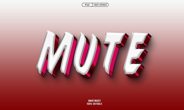 PSD free psd mute tekst stijl effect