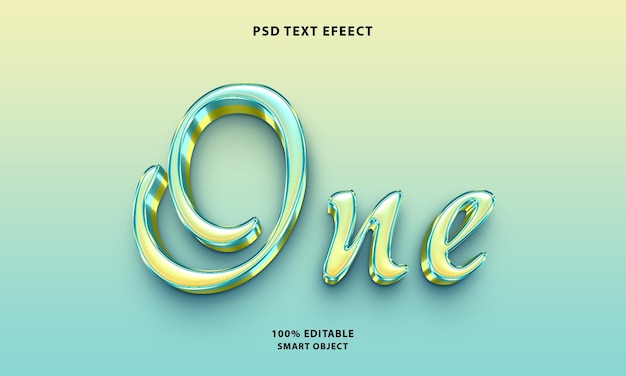 PSD free psd one text style effect
