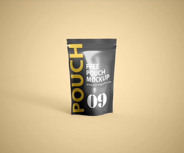 Free psd pouch packing mockup