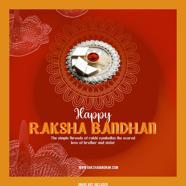 PSD free psd raksha bandhan celebration social media post