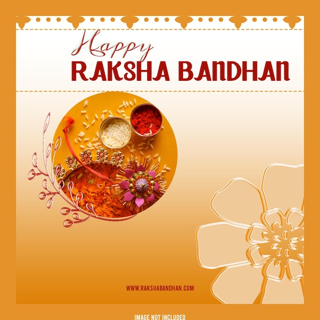 PSD free psd raksha bandhan celebration social media post