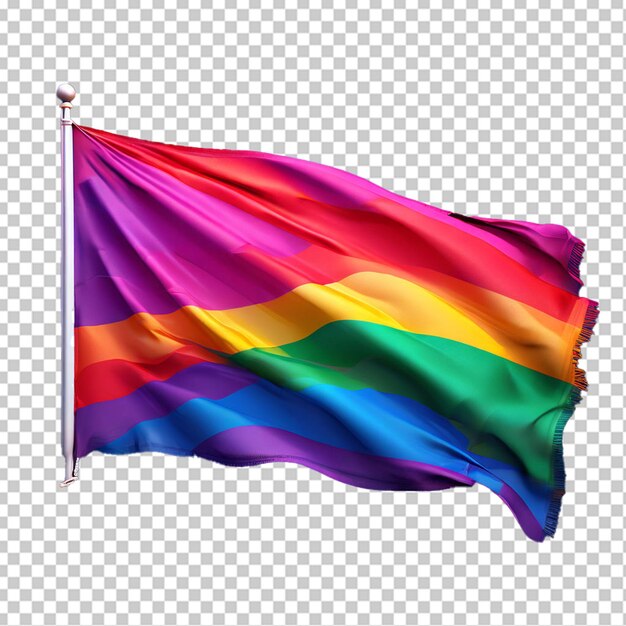 PSD free psd realistische lesbische trots vlag