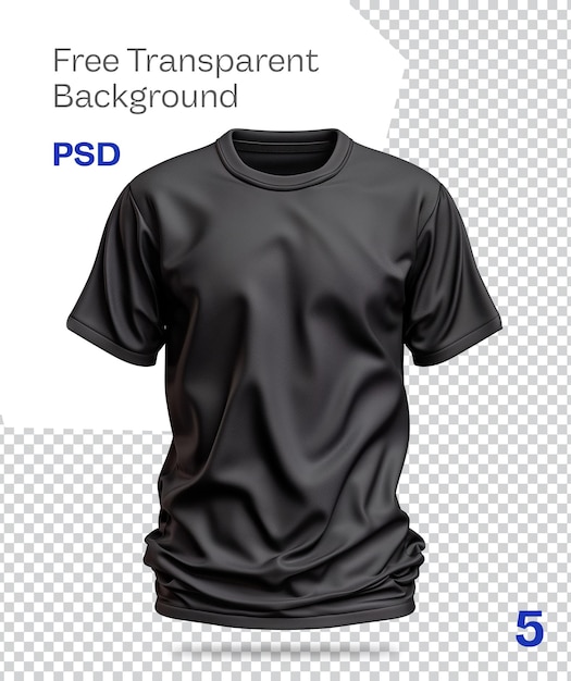 PSD free psd sharpe black mock shirt