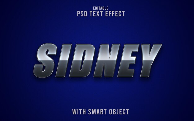 PSD effetto testo sidney psd gratuito