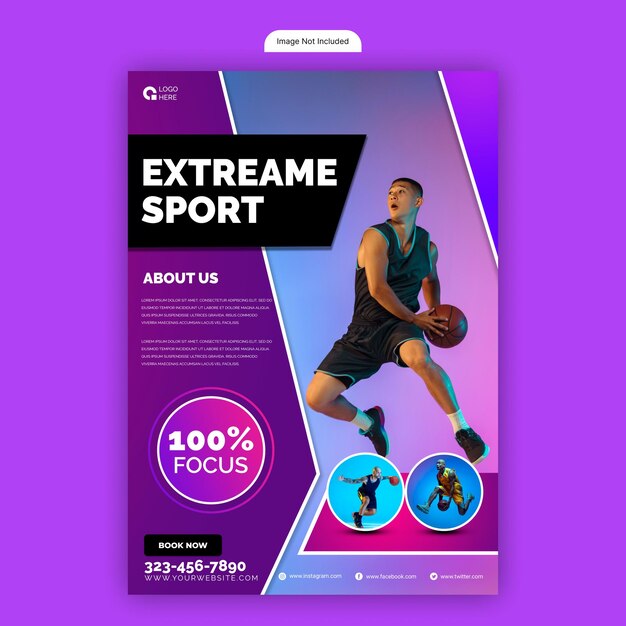 Free psd sport events poster