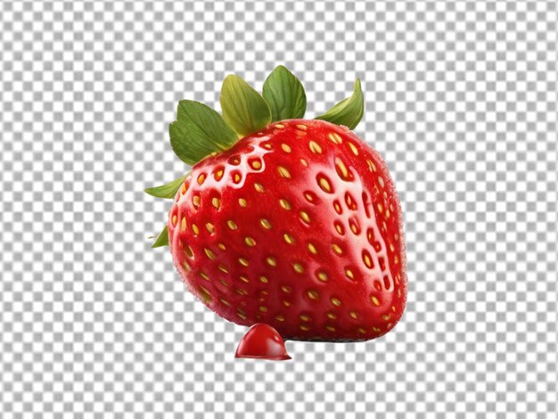 Free psd strawberry in fruits isolated on transparent background