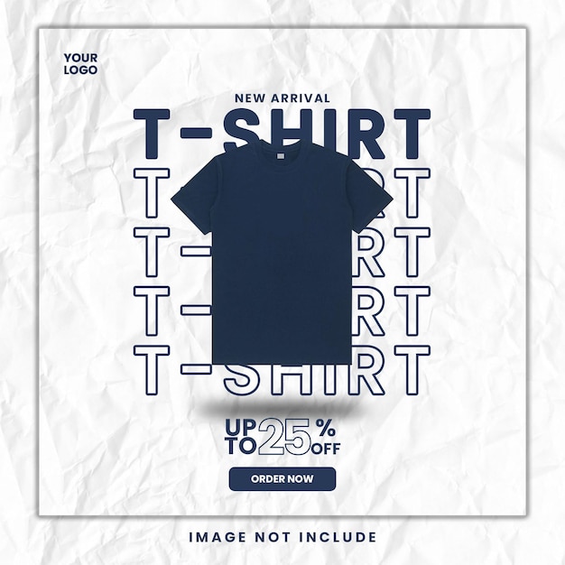 PSD free psd t shirt sale for social media template design