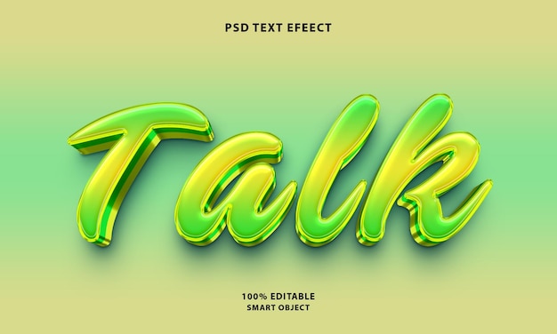 PSD free psd talk tekst stijl effect