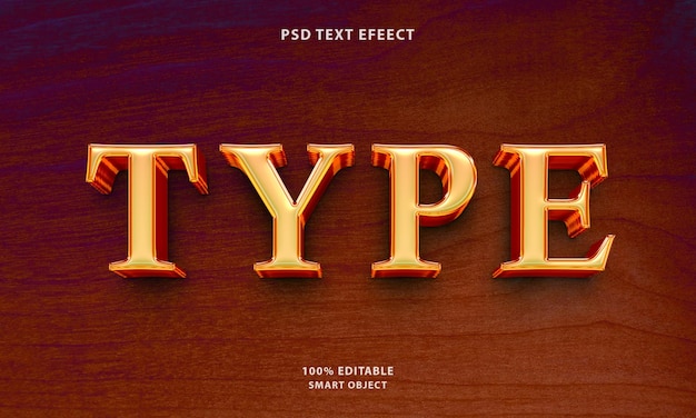 Free psd type text style effect