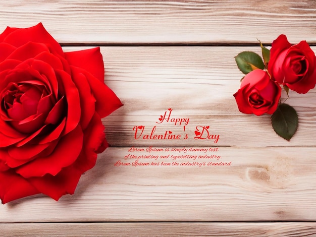 Free psd valentine day special one red rose with red background