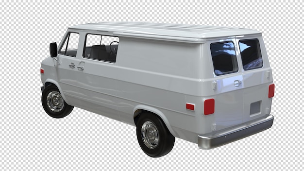 PSD free psd van on transparent background