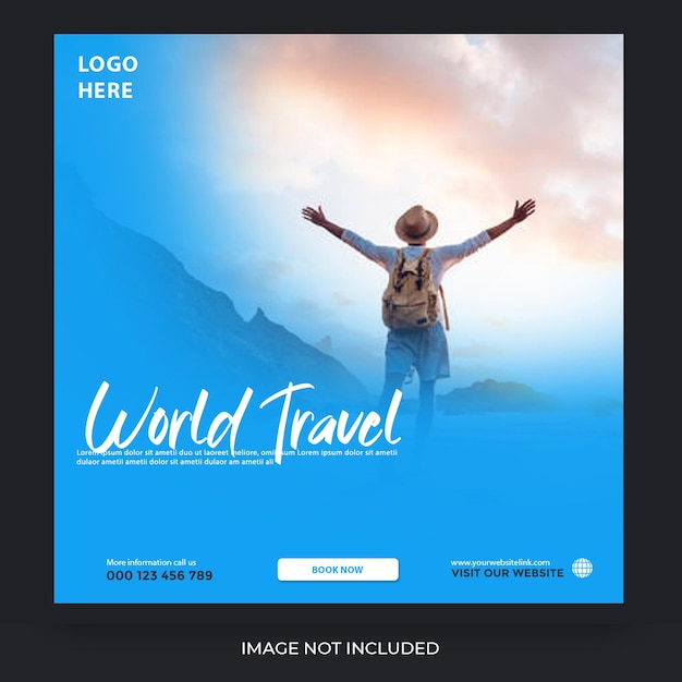 Free psd world travel and tour templates