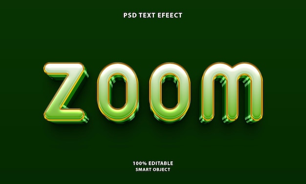 PSD free psd zoom text style effect