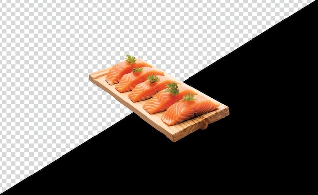 PSD free salmon fish with png and psd background