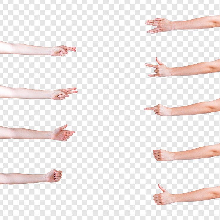 PSD 透明な背景にコピースペースを隔離した無料のthumbsup