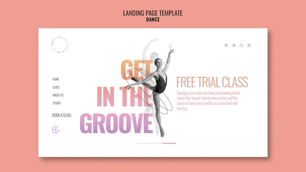 free trial class landing page