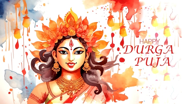 무료 벡터 navratri 및 durga puja 축제 문화 축하 카드 배경