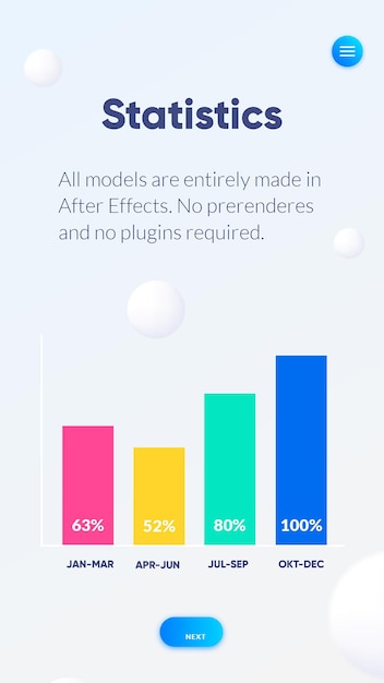 PSD pacchetto vettoriale gratuito di quattro opzioni colorate per infografica