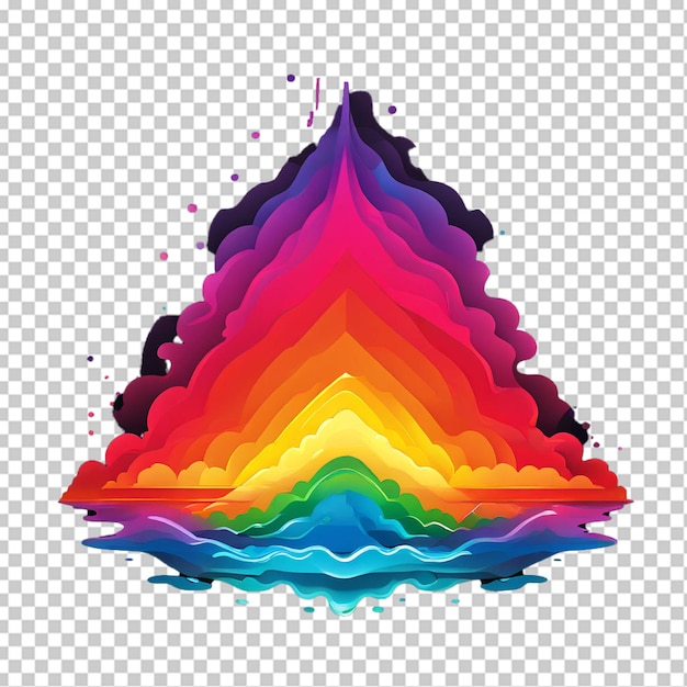 Free vector pride day flag with heart frame