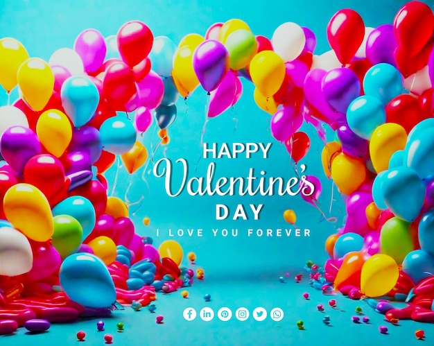 Free vector realistic valentine's day background