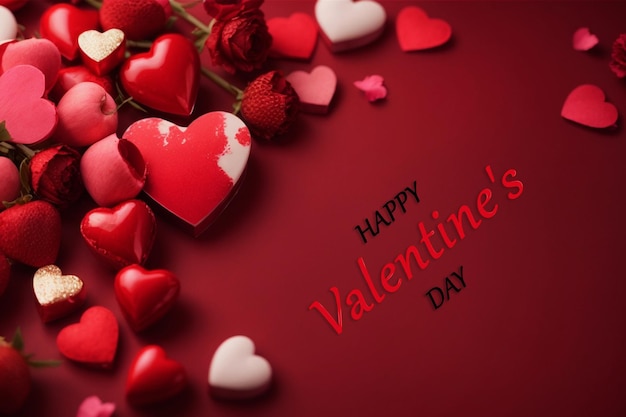 PSD free vector realistic valentine's day background