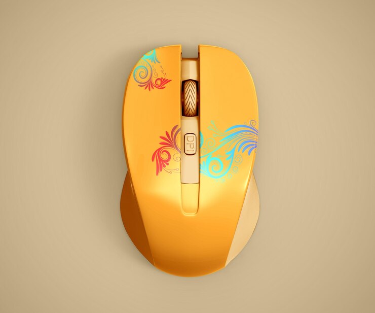 PSD free wireless mouse mockup psd