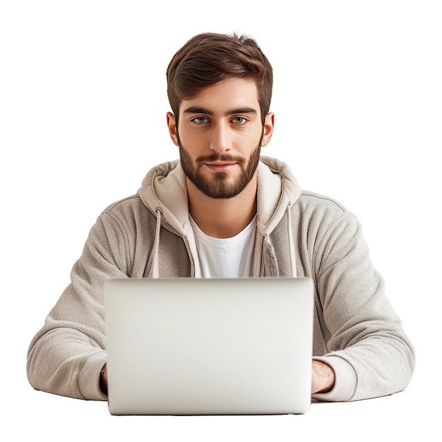 Freelancer che utilizza un portatile che guarda webinar che lavora in remotità e che impara e-commerce online.