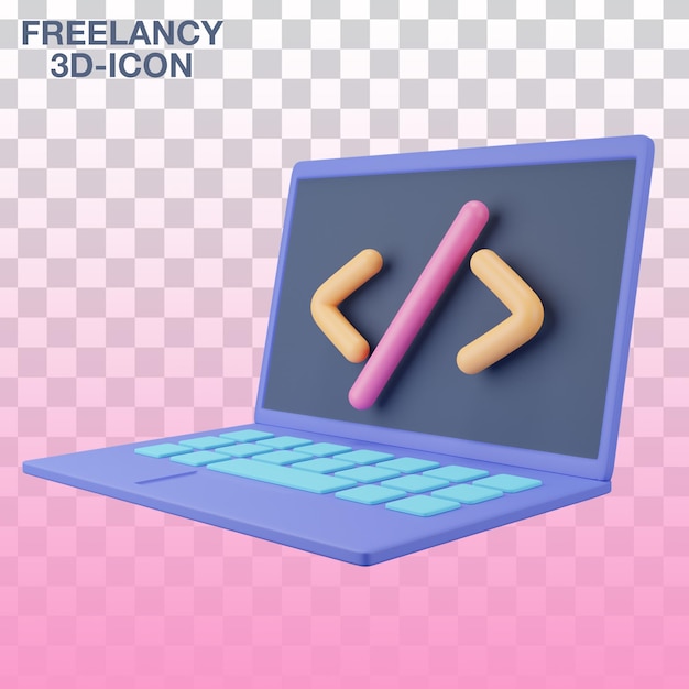 PSD freelancy 3d-иконка macbook