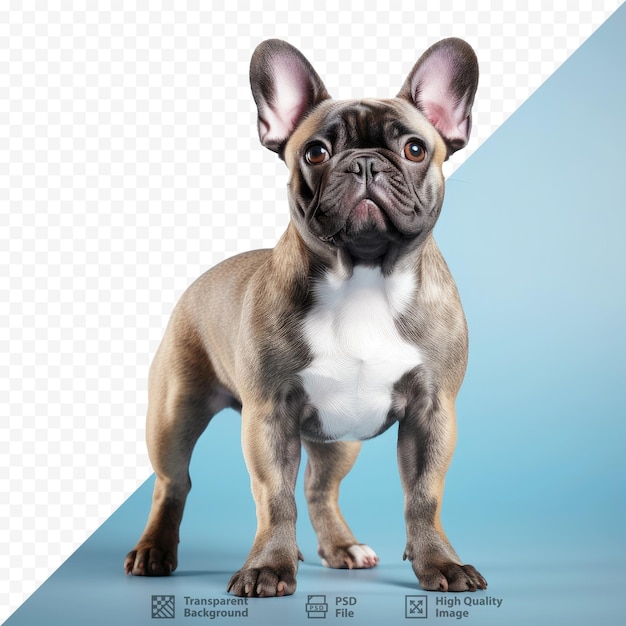 French bulldog on transparent background