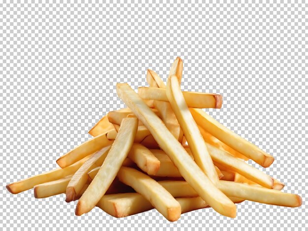 PSD french fries isolated transparent background 3d render