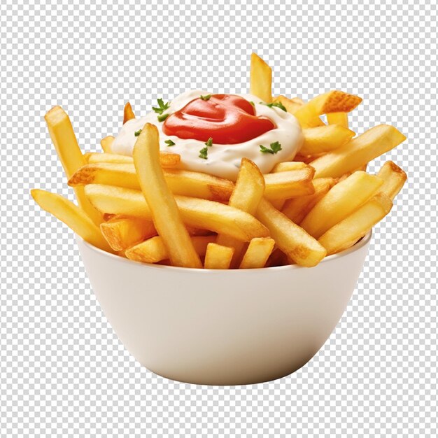 PSD french fries isolated