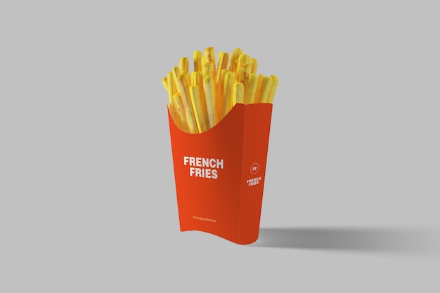 French Fries Packaging Mockup