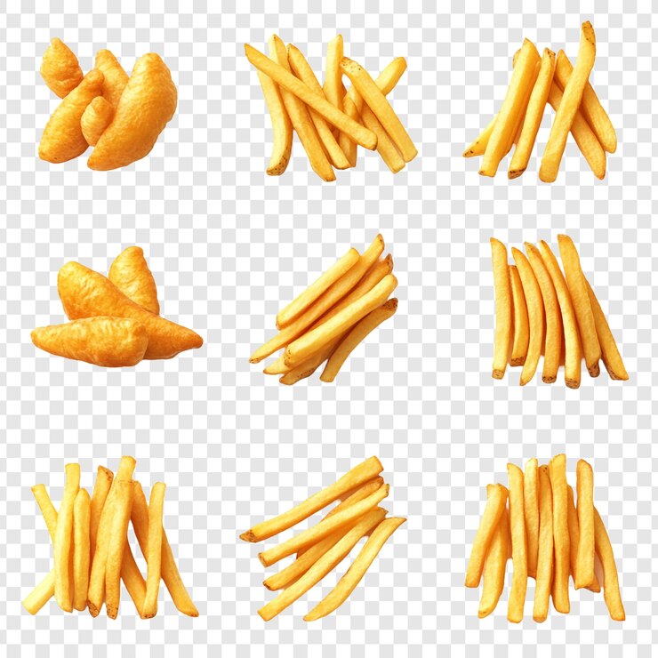 PSD フライドポテトとジャガイモのケージ