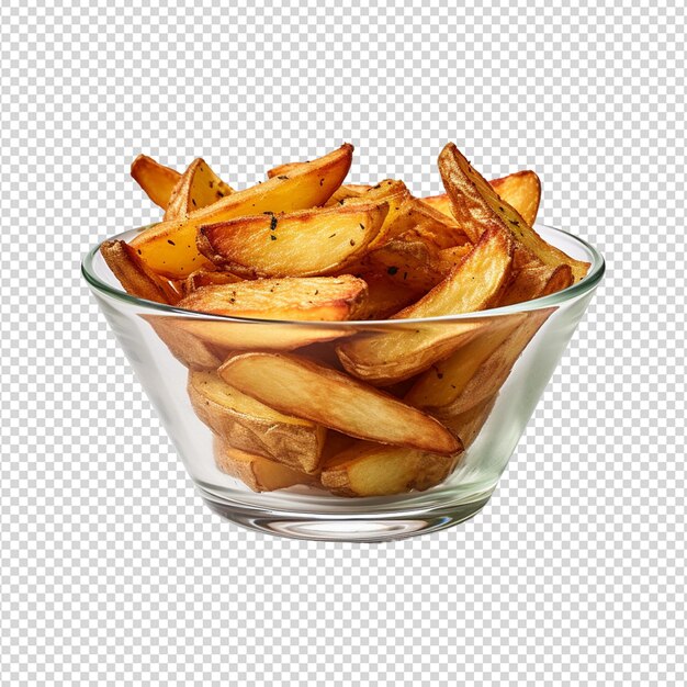 PSD french fries potatoes isolated