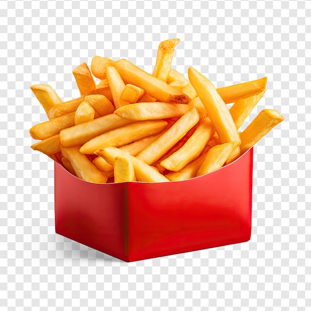 PSD french fries transparency background psd