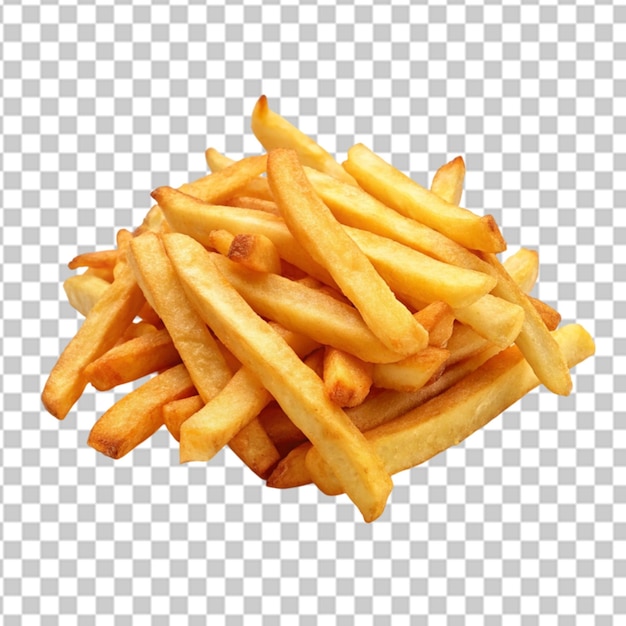 PSD french fries on white background