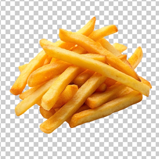 PSD french fries on white background