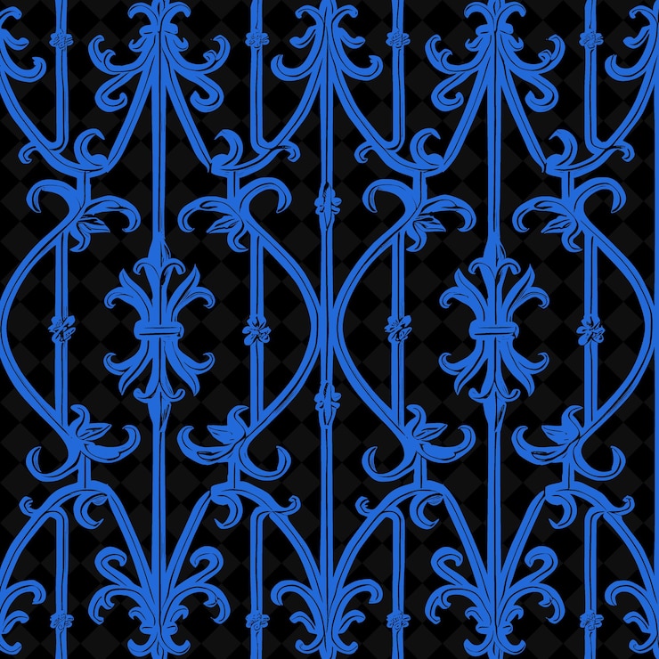 PSD french provincial trellis made from cast iron showcasing del outline natural decorative design