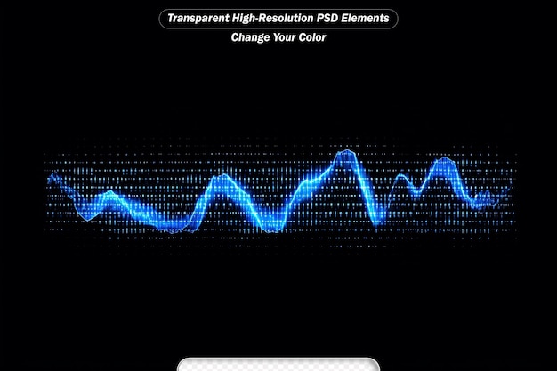 PSD equalizzatore di frequenza audio-musica forma d'onda digitale per la tecnologia del suono