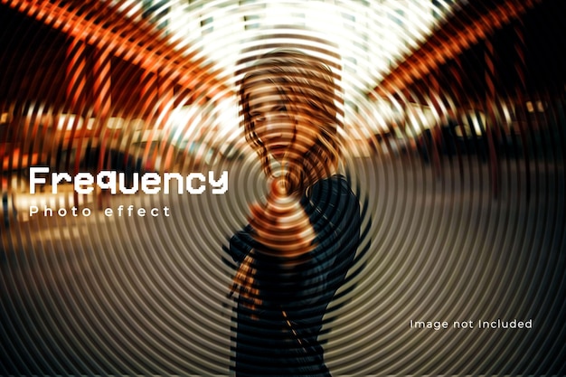 PSD frequency spinning wave photo add on