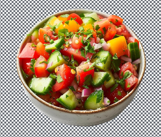 PSD Свежий и вкусный тунисский салат на прозрачном фоне