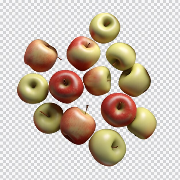 A Fresh apple 3d rendering isolated