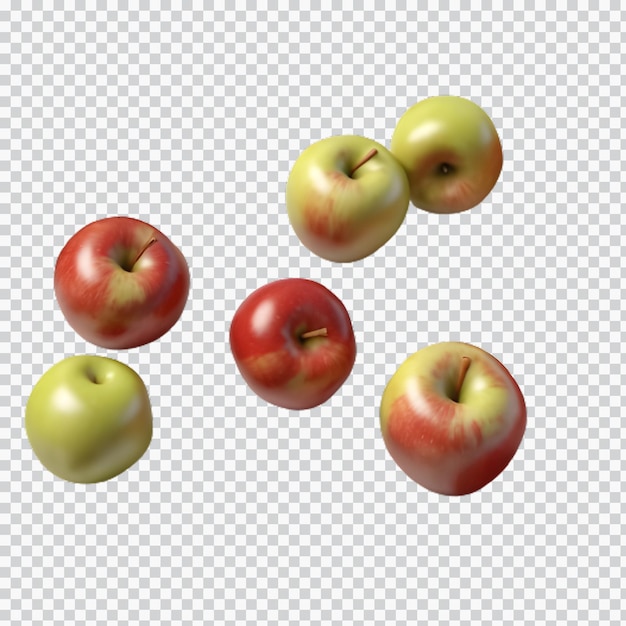 A Fresh apple 3d rendering isolated